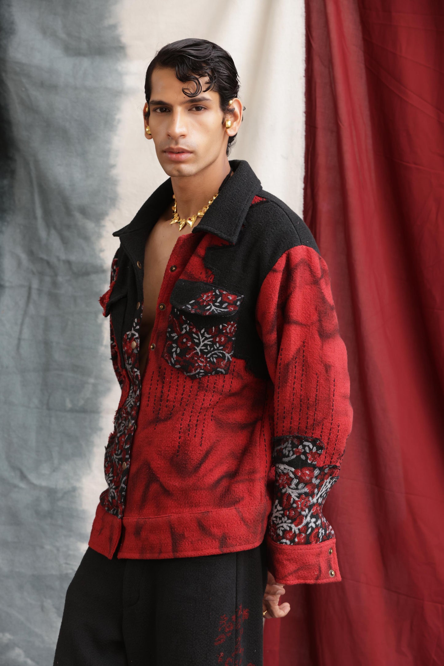 LEELA BLOCKPRINTED - JACKET