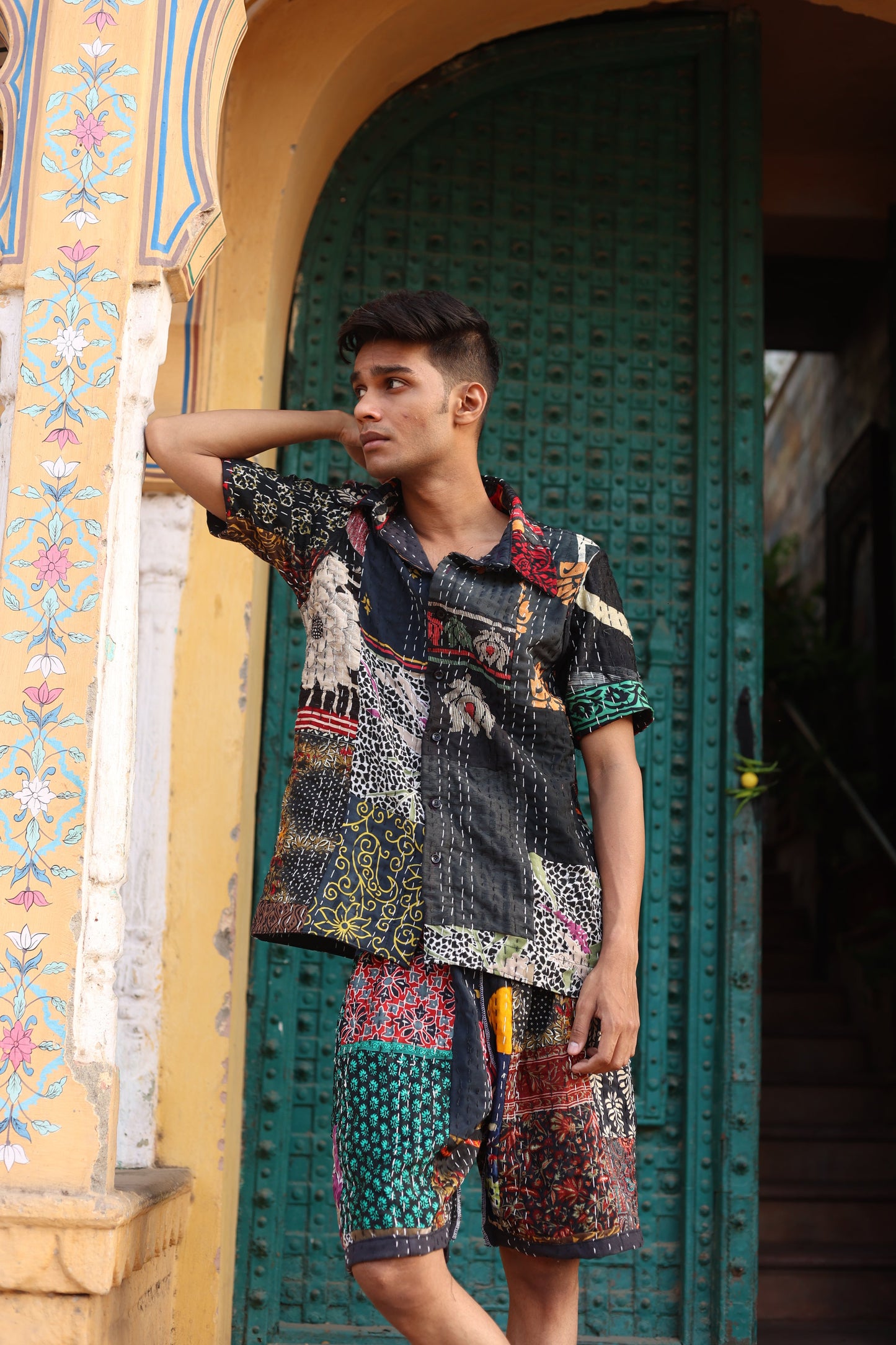 LALCHANDNI VINTAGE KANTHA - SHIRT