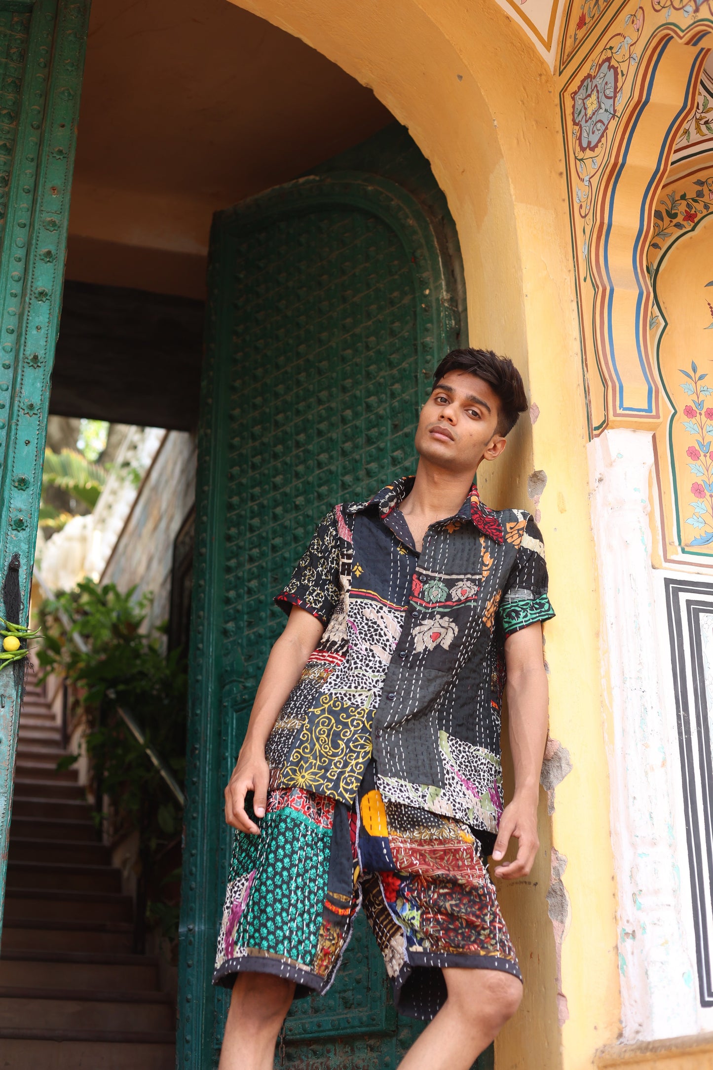 LALCHANDNI VINTAGE KANTHA - SHIRT