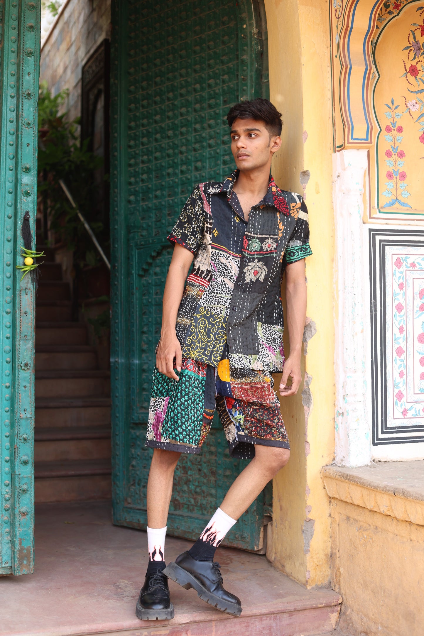 LALCHANDNI VINTAGE KANTHA - SHIRT
