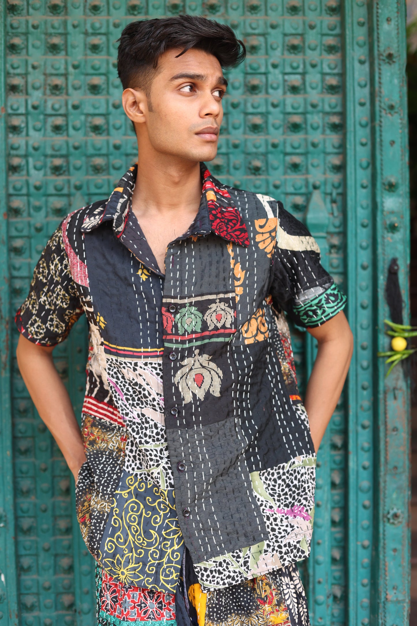 LALCHANDNI VINTAGE KANTHA - SHIRT