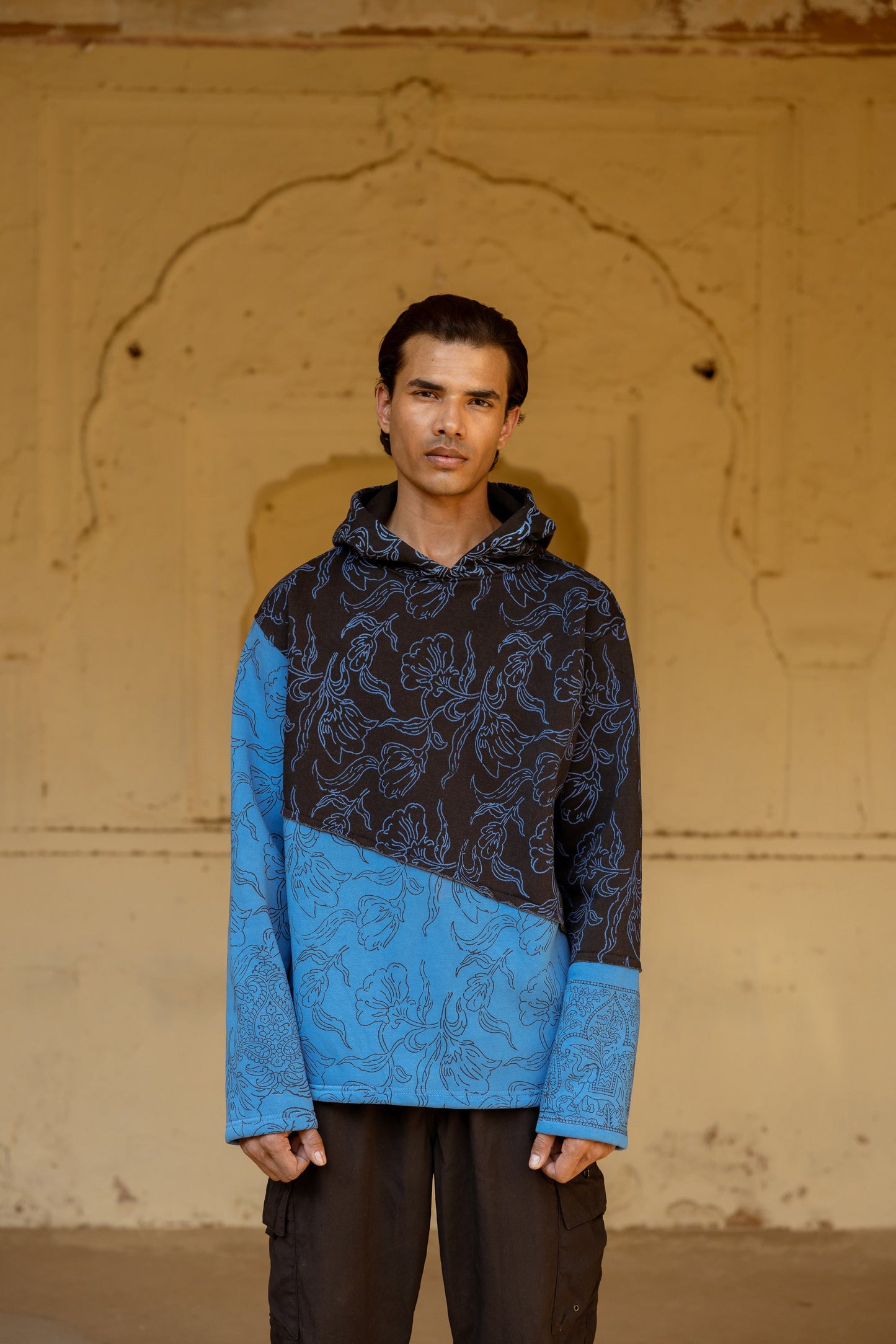 MIXED EMOTIONS BLOCK PRINTED - HOODIE