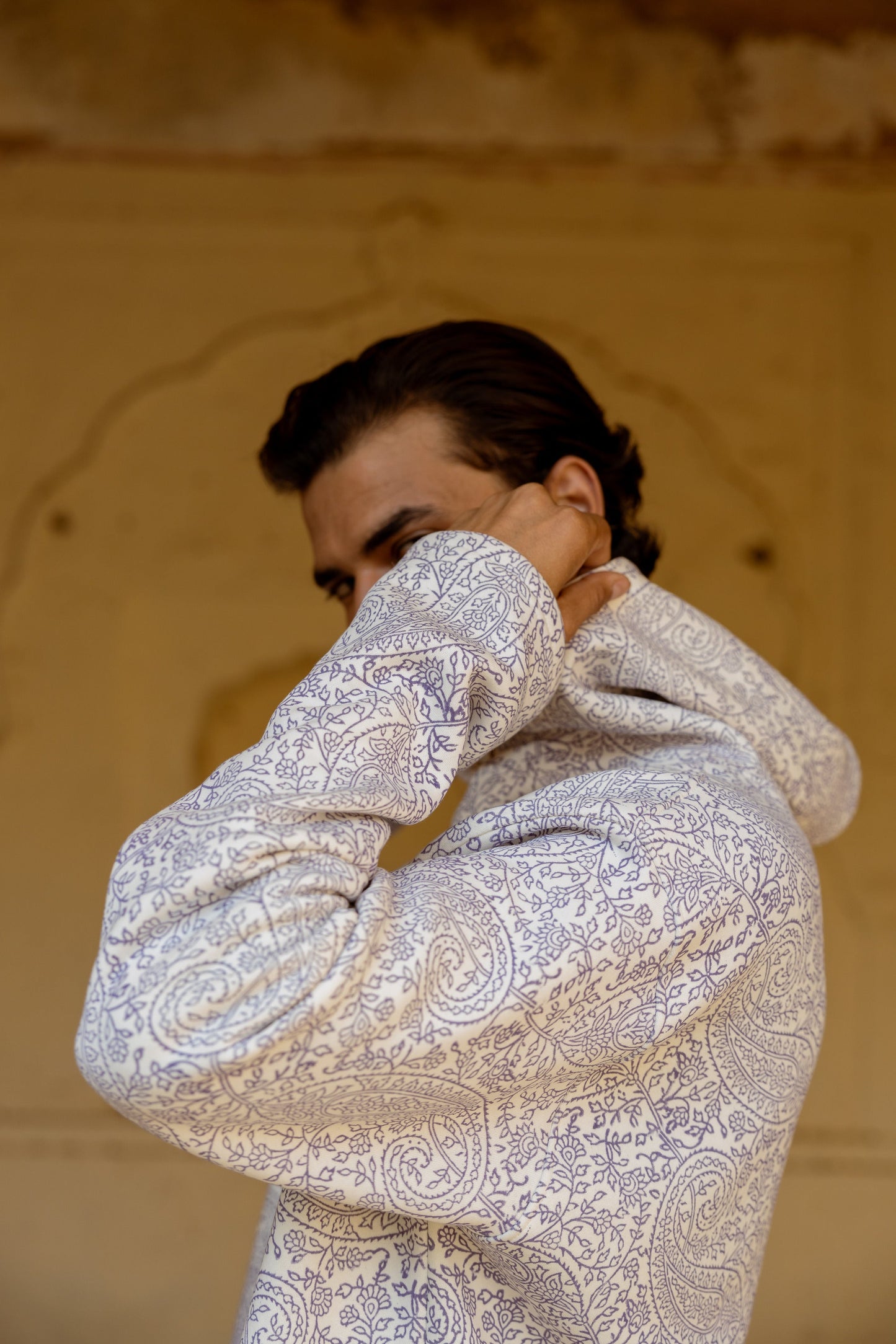HERITAGE PURPLES BLOCK PRINTED - HOODIE