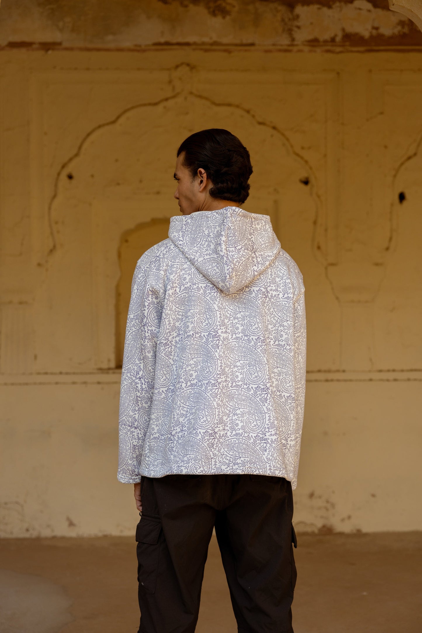 HERITAGE PURPLES BLOCK PRINTED - HOODIE