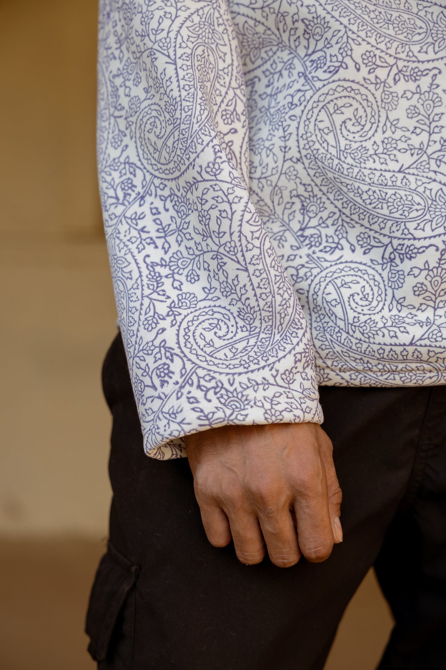 HERITAGE PURPLES BLOCK PRINTED - HOODIE