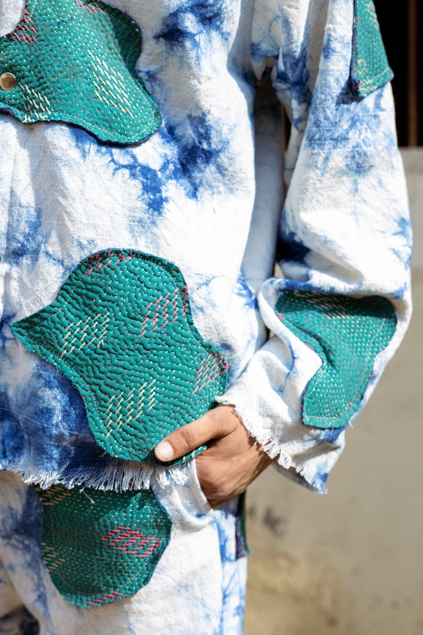 TIE-DYE HANDMADE PATCHWORK - JACKET