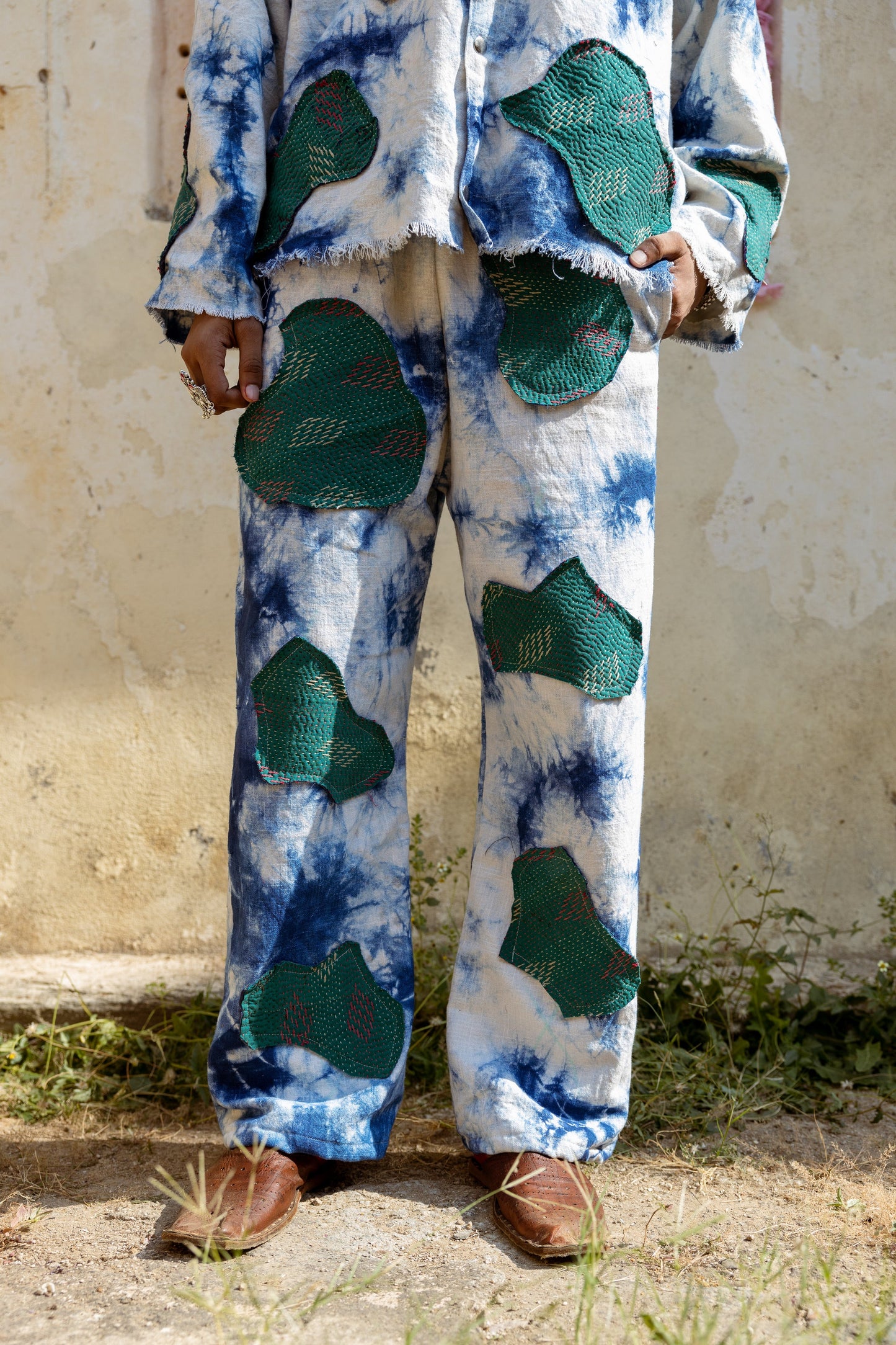 TIE-DYE HANDMADE PATCHWORK - PANTS