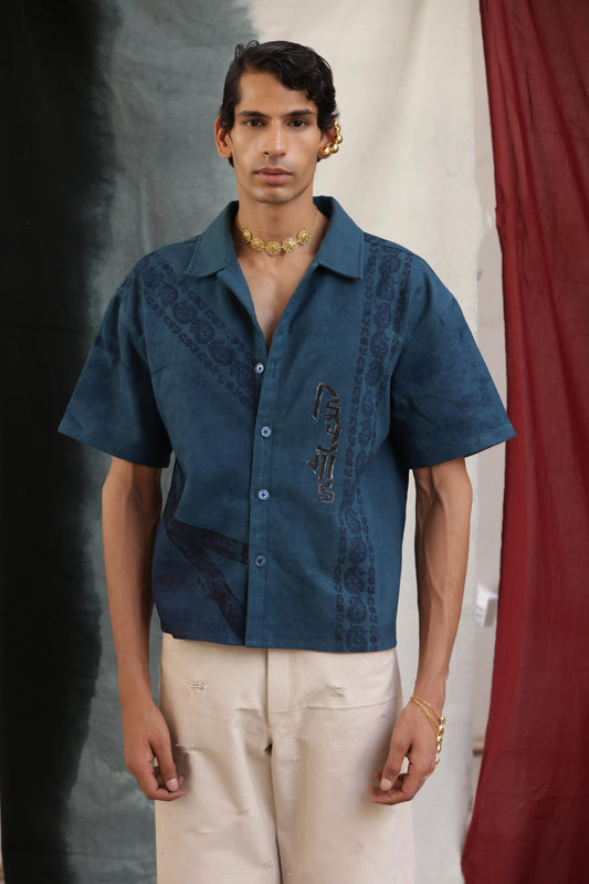NEEL REKHA BLOCK PRINTED - SHIRT