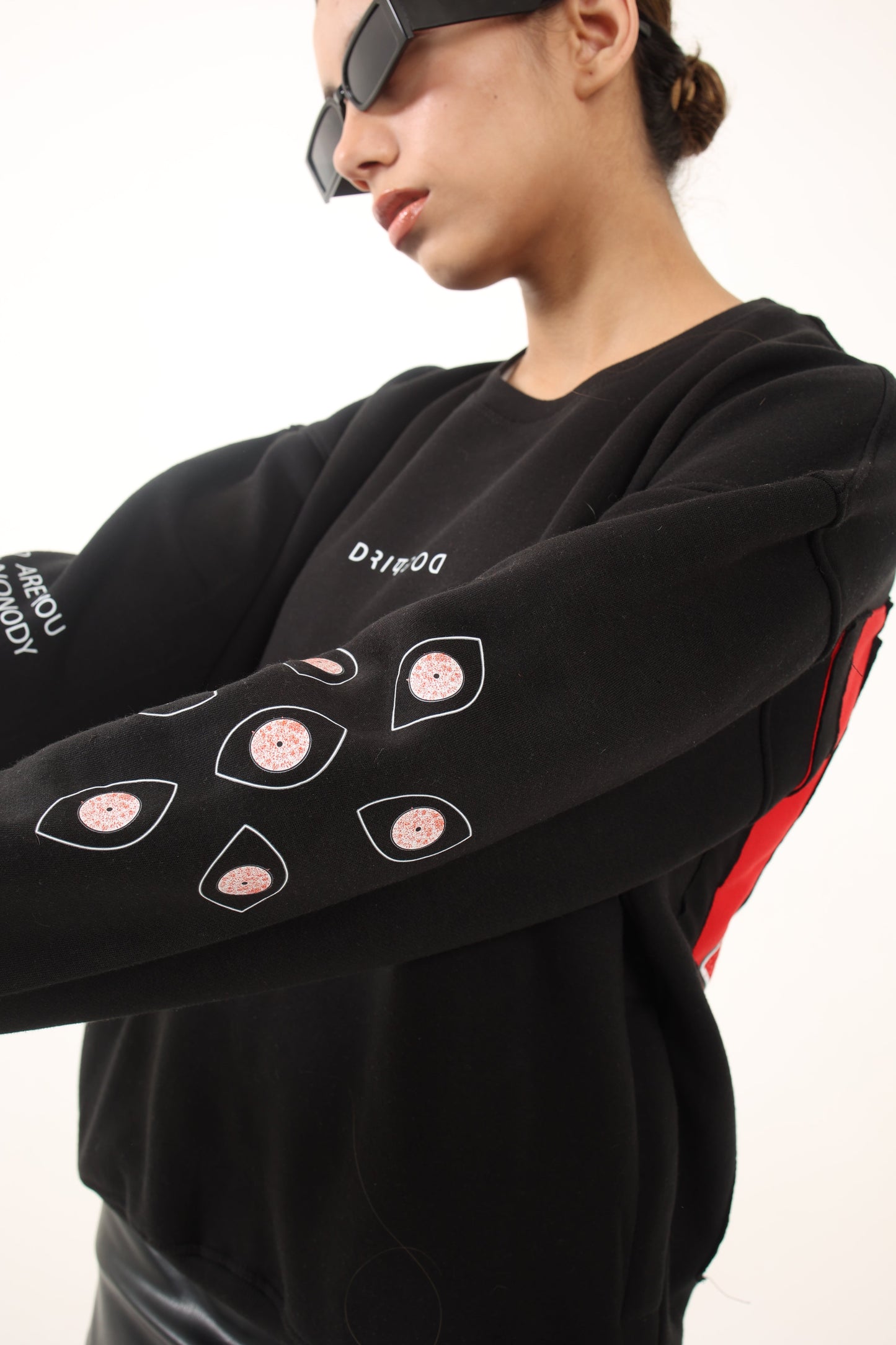 heavyweight oversized custom black hoodie