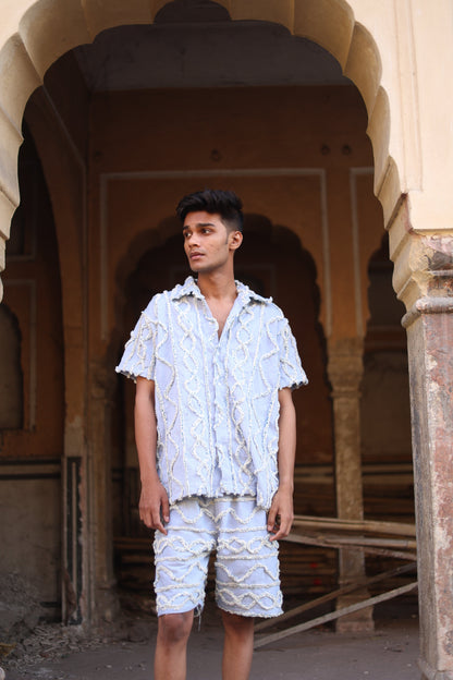 DENIM HANDWOVEN - SHORTS