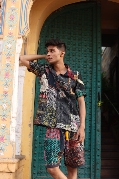 LALCHANDNI VINTAGE KANTHA - SHIRT