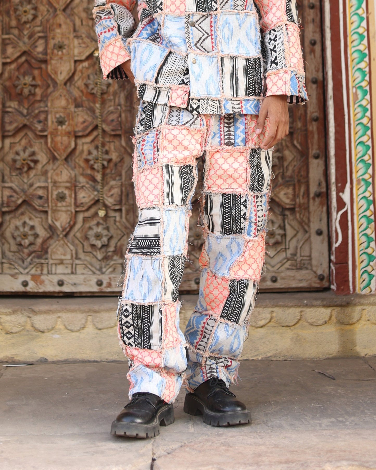 UPCYCLED PATCHWORK HANDWOVEN - JACKET