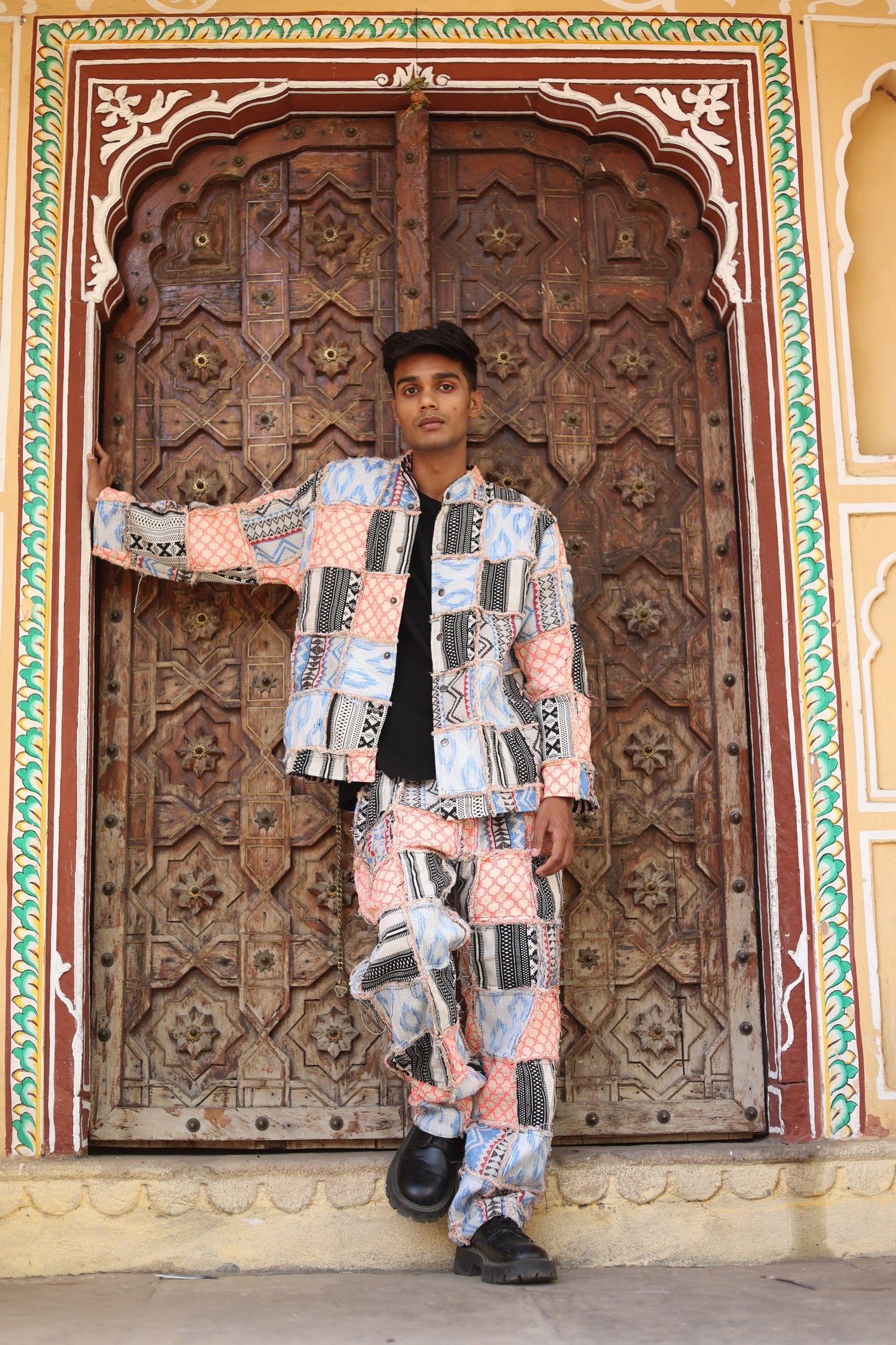 UPCYCLED PATCHWORK HANDWOVEN - JACKET