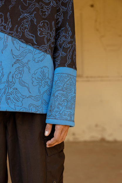 MIXED EMOTIONS BLOCK PRINTED - HOODIE