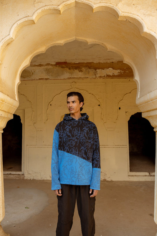 MIXED EMOTIONS BLOCK PRINTED - HOODIE