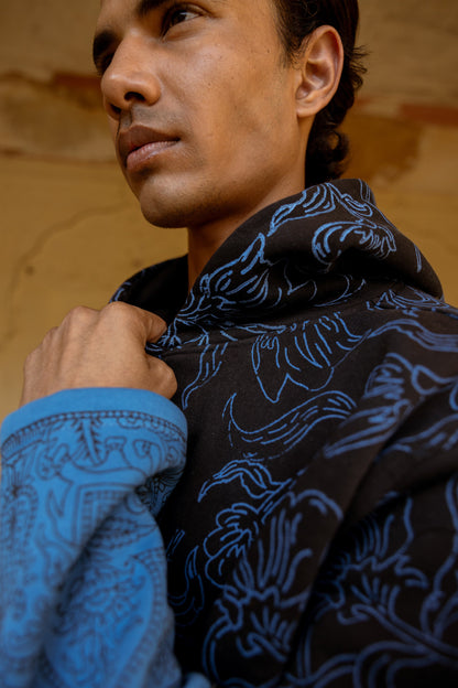 MIXED EMOTIONS BLOCK PRINTED - HOODIE