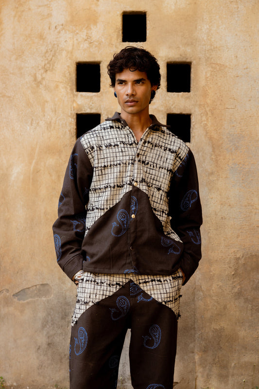 DENIM FUSION HANDWOVEN - JACKET