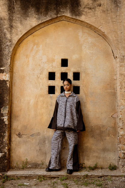 STARK CONTRAST HANDWOVEN - JACKET