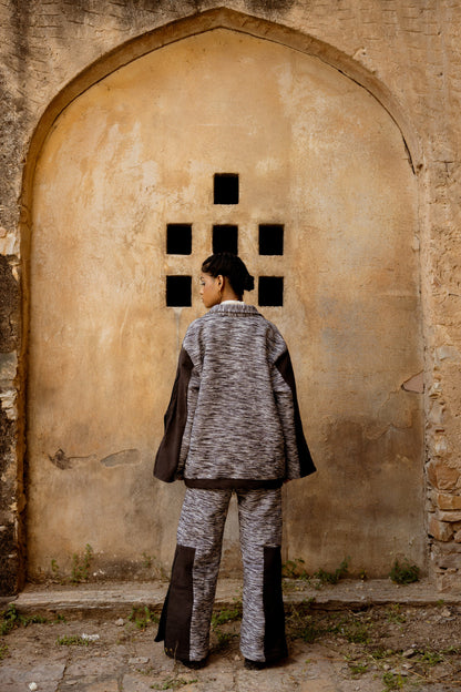 STARK CONTRAST HANDWOVEN - JACKET