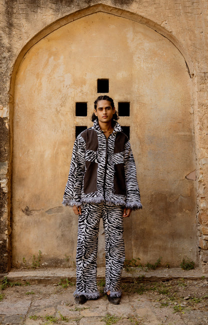 STRIPED EQUINE HANDWOVEN - PANTS