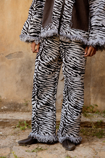 STRIPED EQUINE HANDWOVEN - PANTS